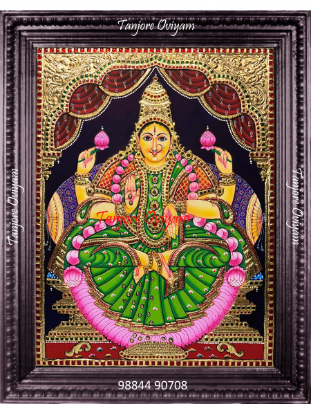 Mahalakshmi Tanjore Painting | Lakshmi Tanjore Painting